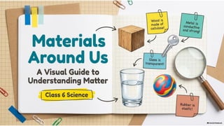 Class 6 CBSE Science Chapter 6 – Material Around Us | PDF Notes ...