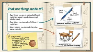 Class 6 CBSE Science Chapter 6 – Material Around Us | PDF Notes ...