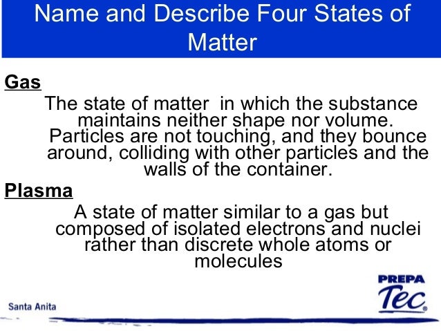 matter clasiffication describe matter