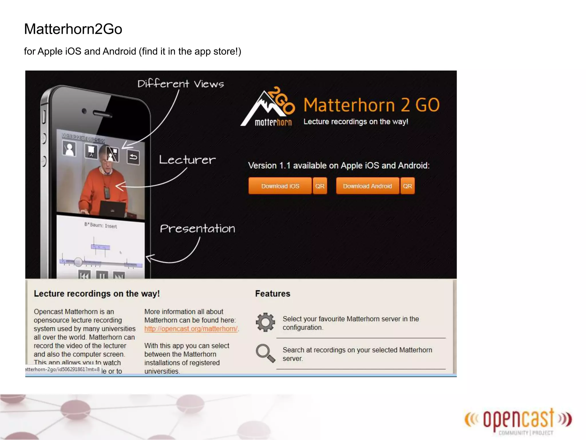 Matterhorn2Go
for Apple iOS and Android (find it in the app store!)
 
