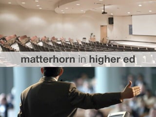 matterhorn in higher ed
 