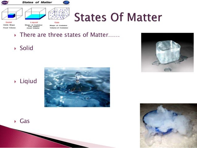 Matter in our surroundings