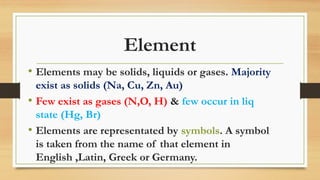 Matter | Substance | Mixture | 1st year. pptx | PPTX