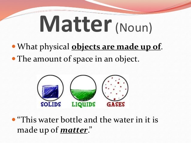 states of matter vocabulary