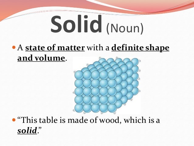 what is solid matter