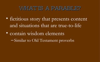 The Parable of Parables | PPT