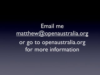 Matthew Landauer - Open Australia