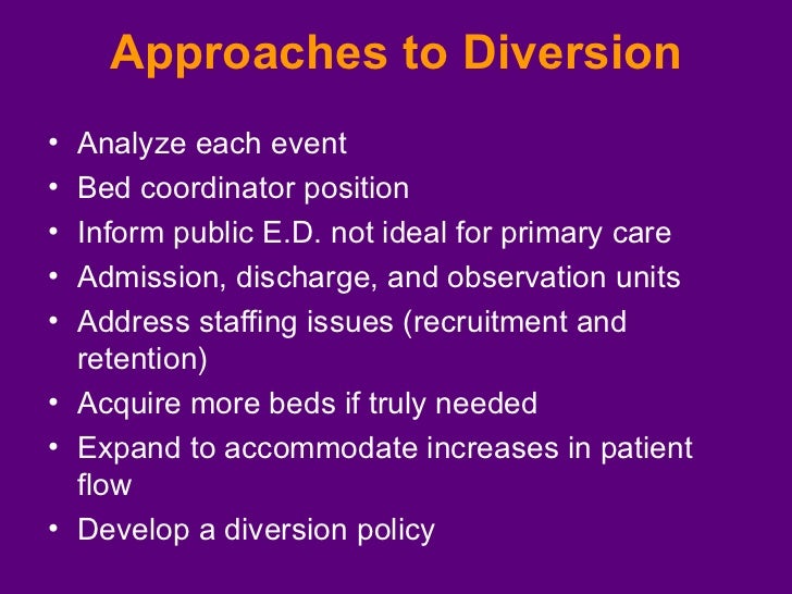 Maximizing ED/ Hospital Bed Capacity