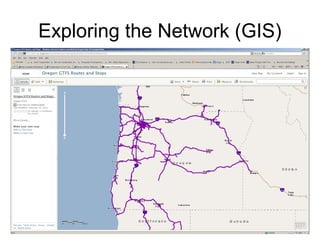 Exploring the Network (GIS)
 