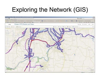 Exploring the Network (GIS)
 