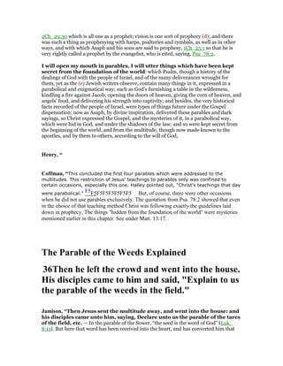 Matthew 13 commentary