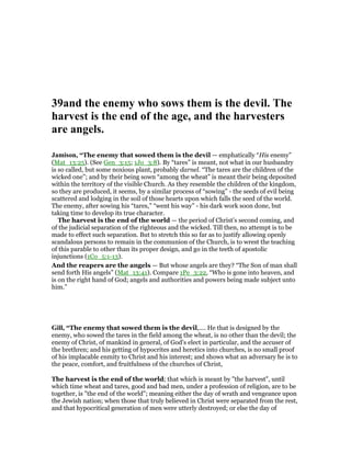 Matthew 13 commentary