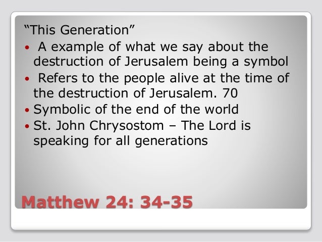 The Study of Matthew 24-28