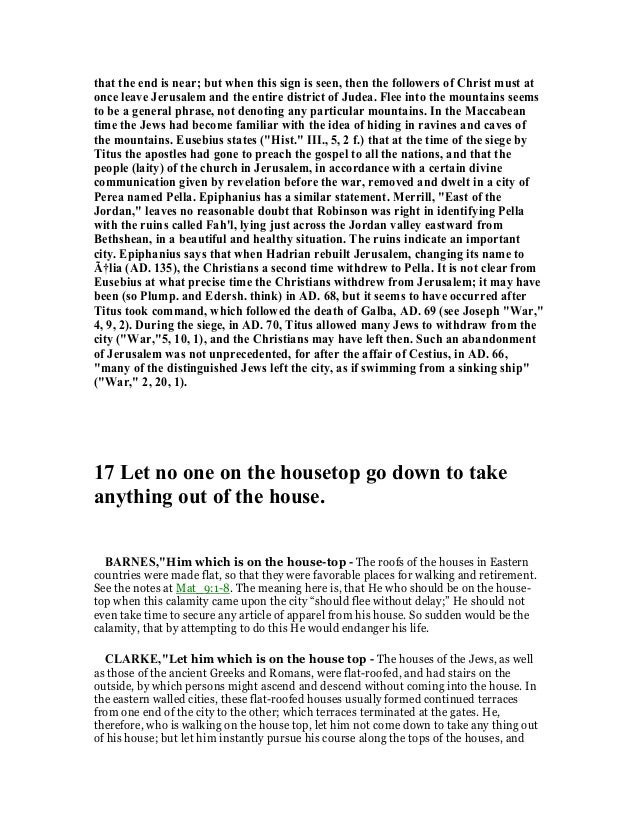 Matthew 24 Commentary matthew-24-commentary