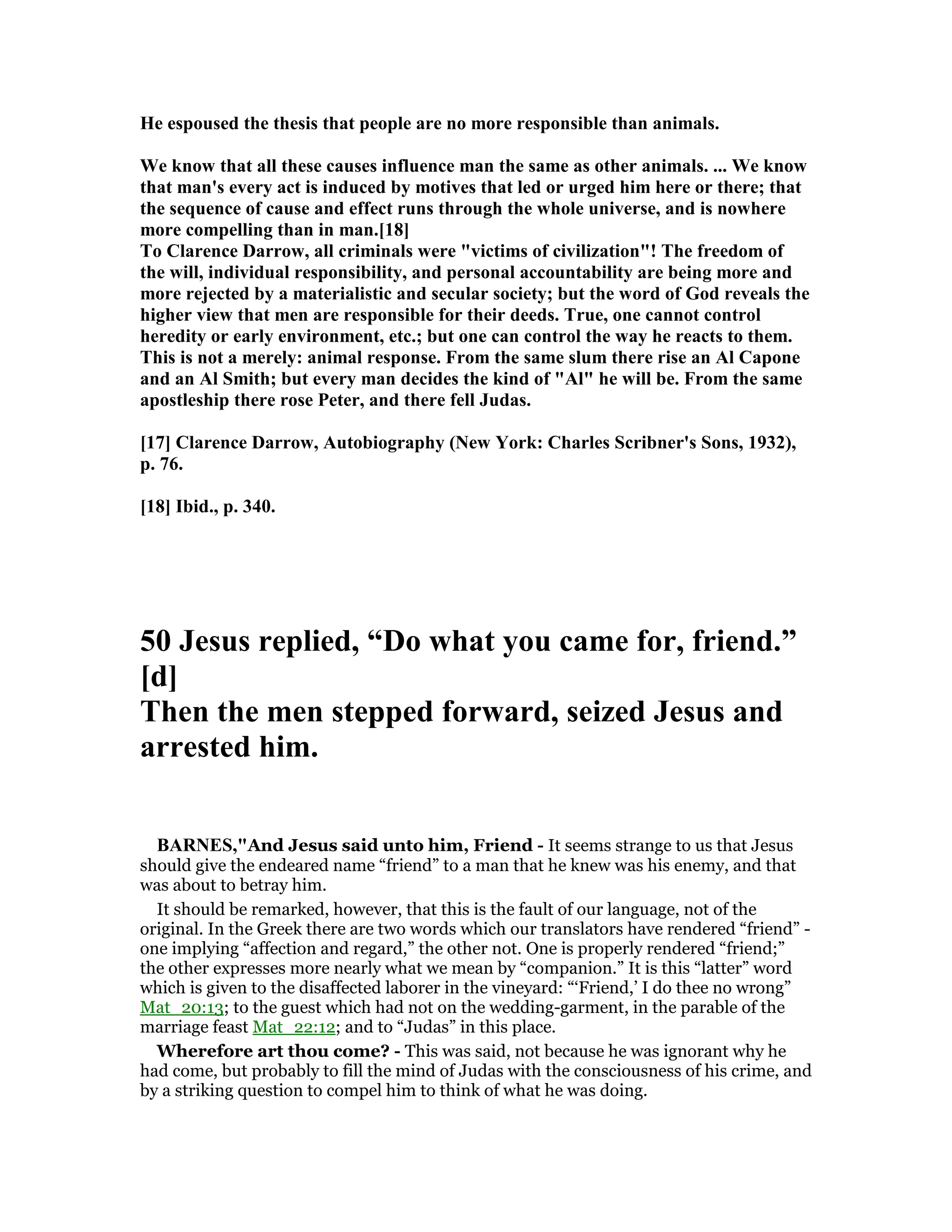 Matthew 26 commentary