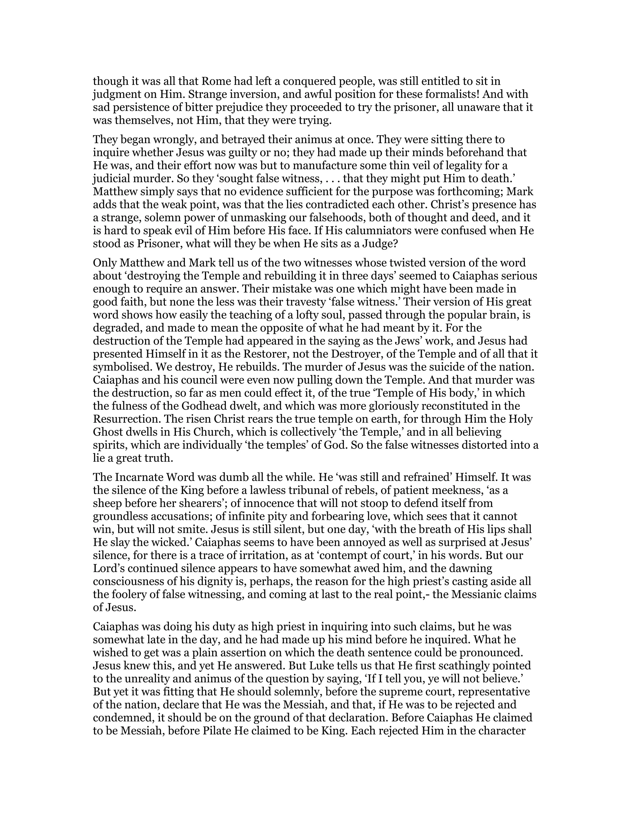 Matthew 26 commentary