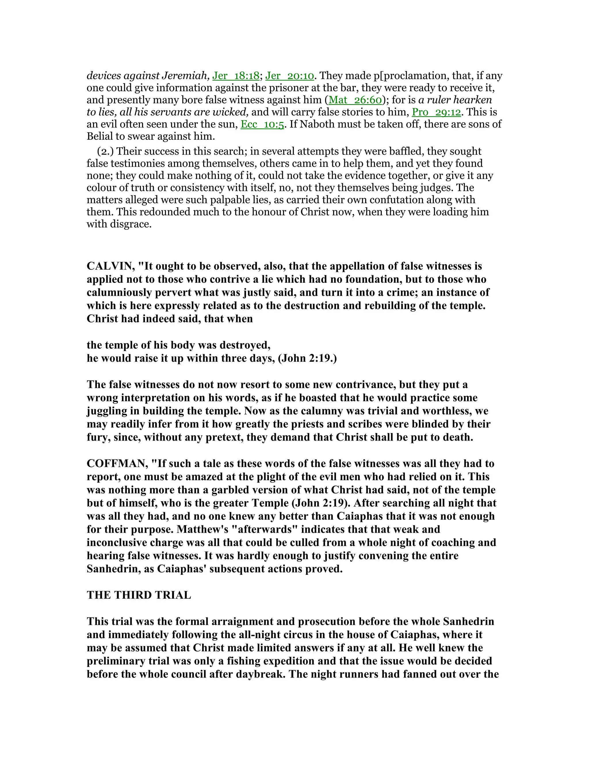 Matthew 26 commentary