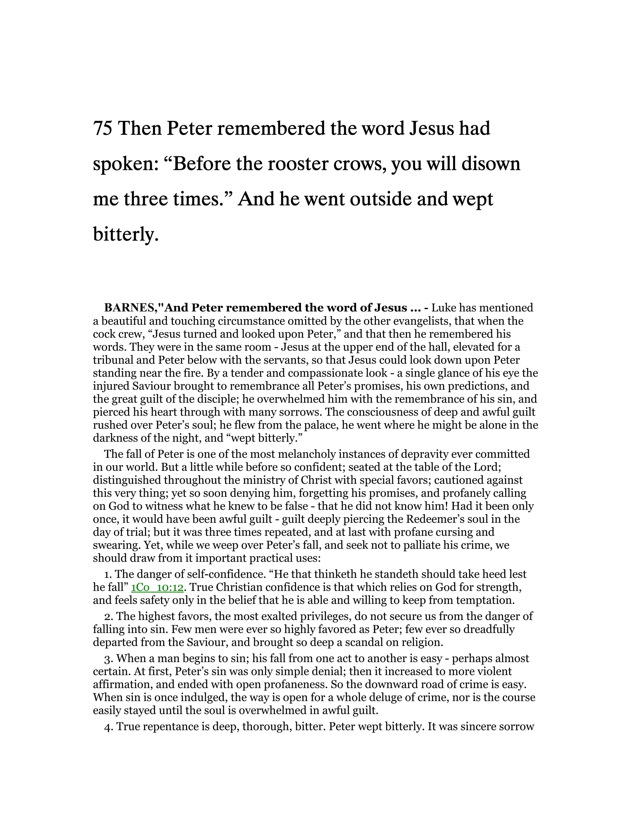 Matthew 26 commentary