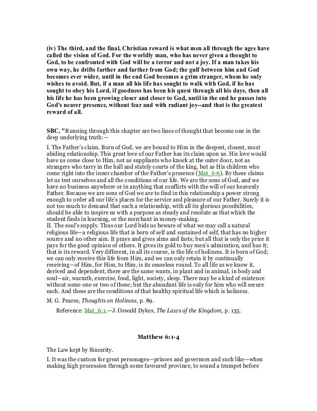 Matthew 6 1 8 Commentary matthew-6-1-8-commentary