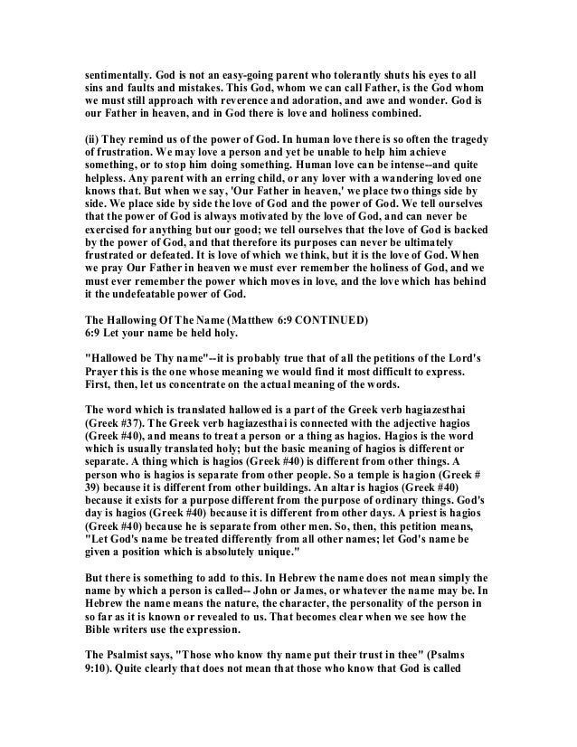 matthew-6-9-15-commentary