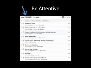 Be Attentive

 