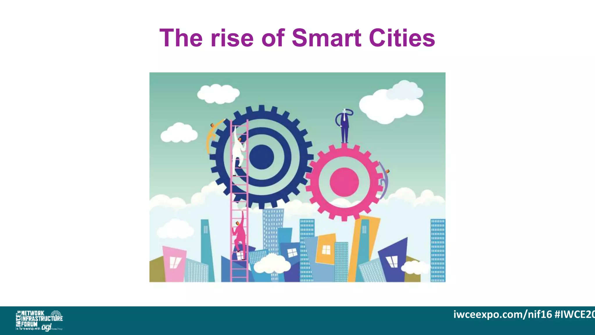 iwceexpo.com/nif16 #IWCE20
The rise of Smart Cities
 