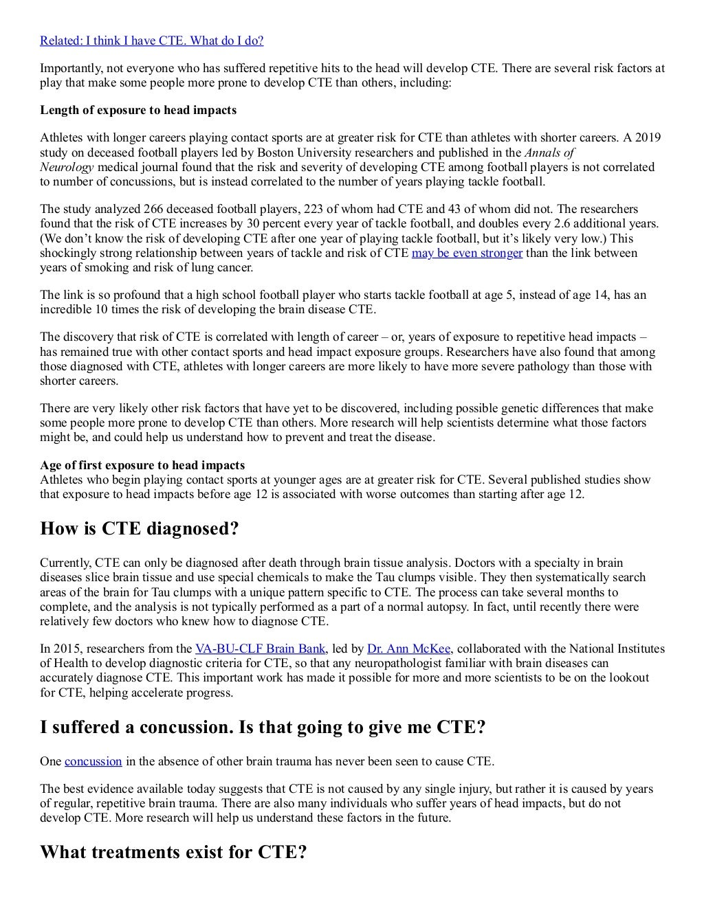 What is CTE?