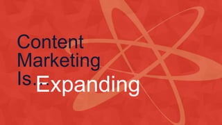 Expanding
Content
Marketing
Is…
 