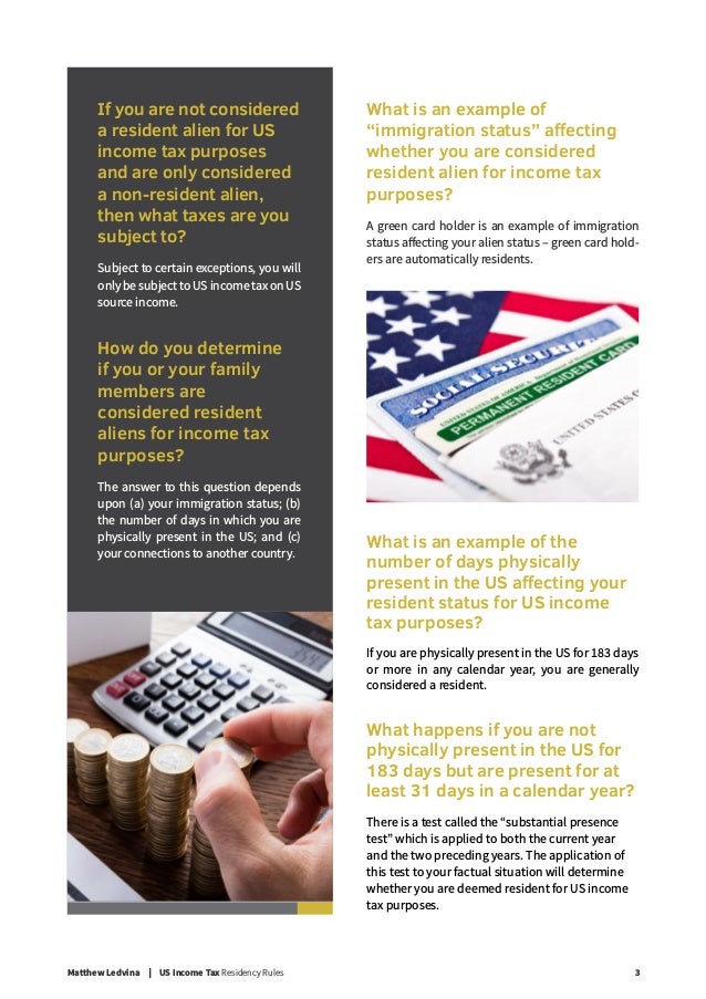 US Tax Residency Rules