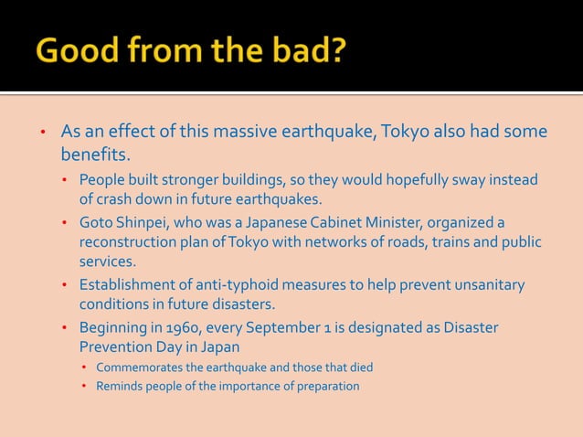 Where did the kanto earthquake happen