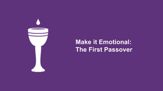 Make it Emotional:
The First Passover
 