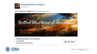 Matthew Travis, Deputy Director, CISA
December 9, 2019
6
 