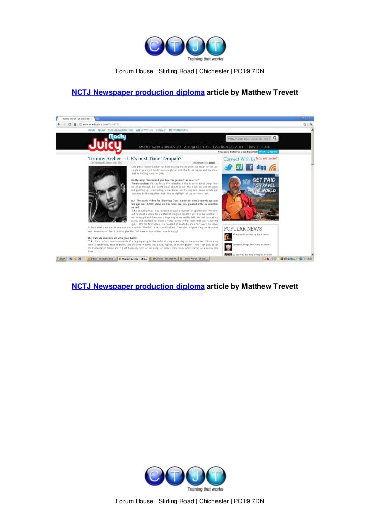Tommy Archer UK s Next Tinie Tempah By Matthew Trevett