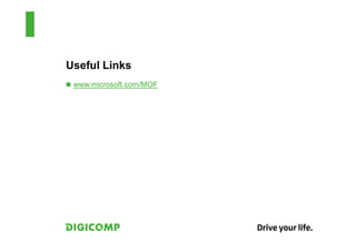 Useful Links
 www.microsoft.com/MOF
 