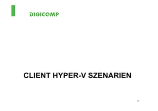CLIENT HYPER-V SZENARIEN


                           11
 