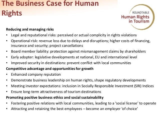 the growth of business human rights In practice, human rights and corporate social responsibility have become an important aspect of business strategies for many companies the commission endorses the un guiding principles on business and human rights, produces guidelines for small and medium-sized companies (smes) and supports projects to pilot a multi-stakeholder approach to csr in specific sectors. the growth of business human rights In practice, human rights and corporate social responsibility have become an important aspect of business strategies for many companies the commission endorses the un guiding principles on business and human rights, produces guidelines for small and medium-sized companies (smes) and supports projects to pilot a multi-stakeholder approach to csr in specific sectors.