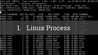 1. Linux Process
 