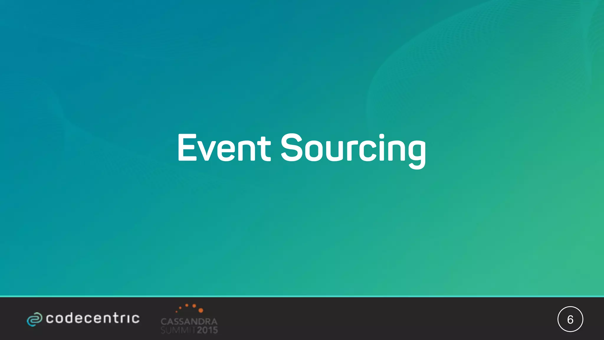 Event Sourcing
6
 