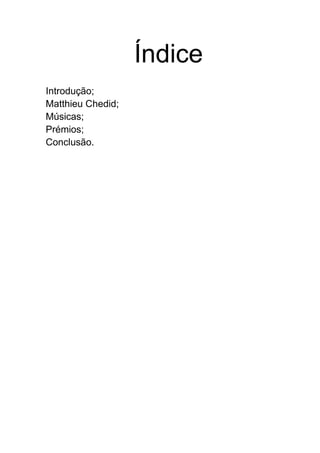 Matthieu Chedid Jose Eduardo