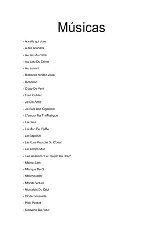 Matthieu Chedid Jose Eduardo