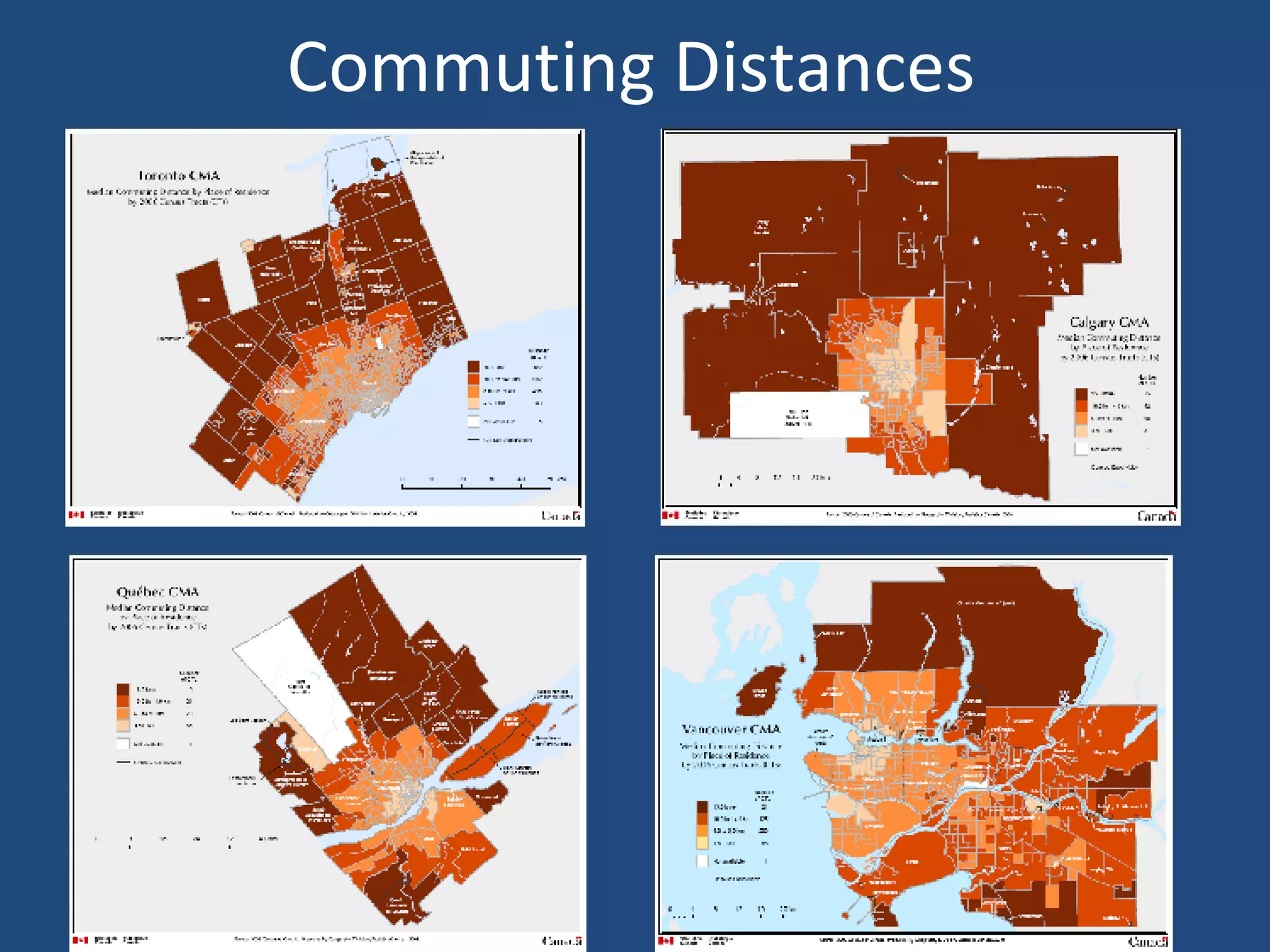 Commuting Distances 