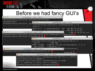 Before we had fancy GUI’s
 