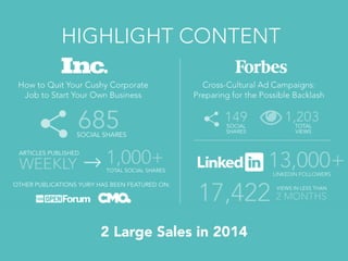 2 Large Sales in 2014
 