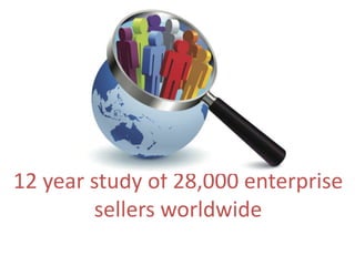 12 year study of 28,000 enterprise sellers worldwide