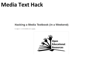 Media Text Hack
 
