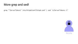 More grep and sed!
grep "^ServerTokens" /etc/httpd/conf/httpd.conf | sed 's/ServerTokens //'
 