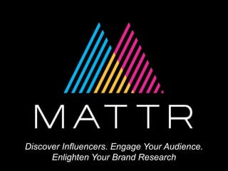 Discover Influencers. Engage Your Audience.
Enlighten Your Brand Research
 