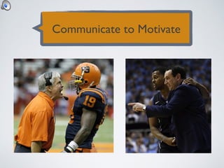 Communicate to Motivate
 