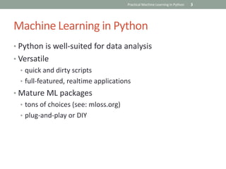 Practical Machine Learning in Python | PPTX