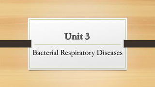 Bacterial Respiratory Diseases
 
